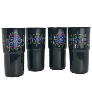 Tupperware‎ Tabletop Kaliopi Fiesta 18 oz Mega Tumblers Set of 4 EUC
